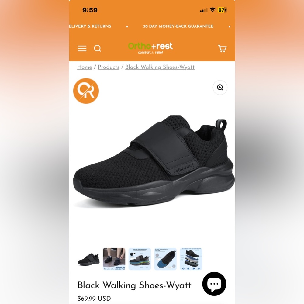 NEW Men’s ortho+rest walking shoes